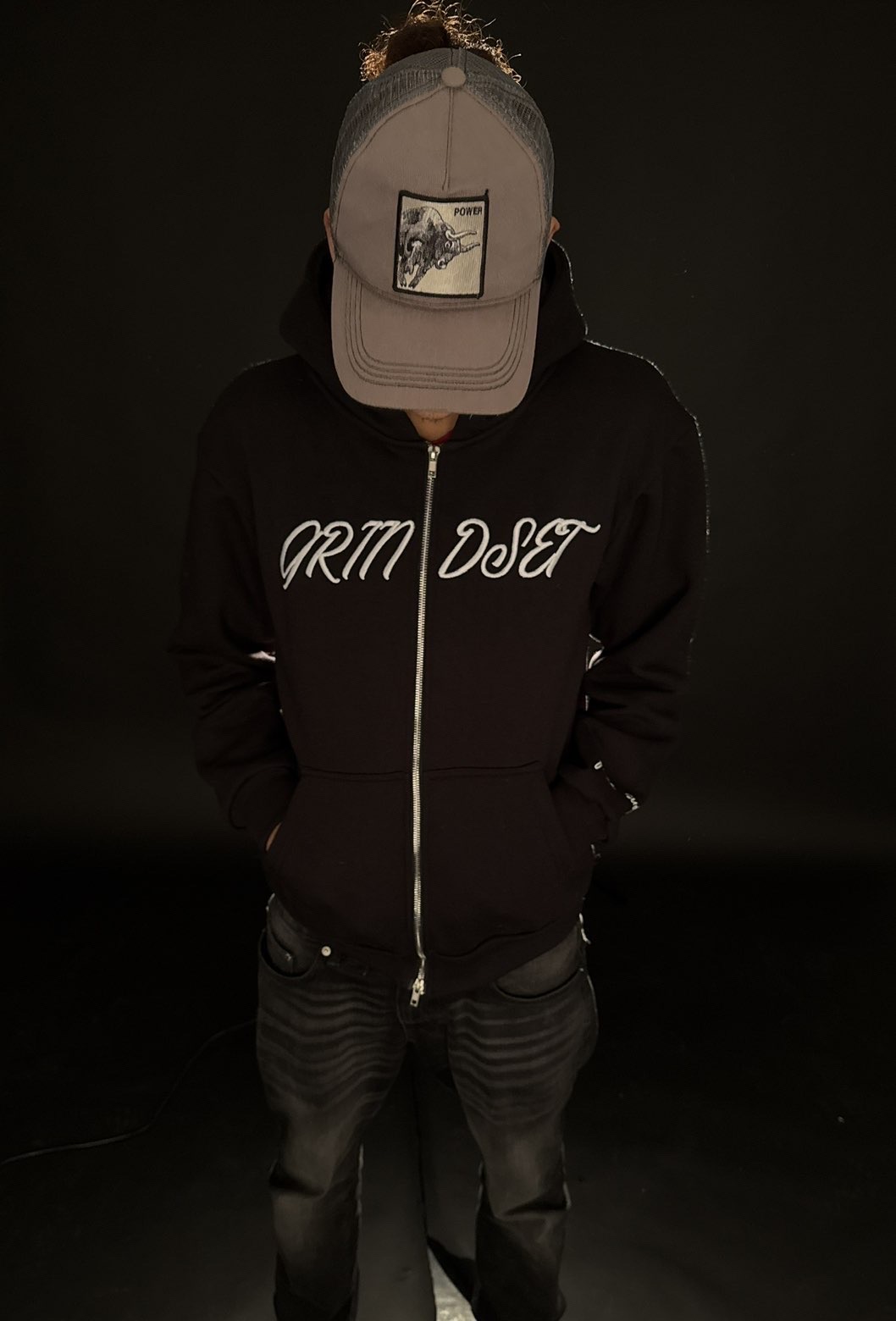 Svart hoodie